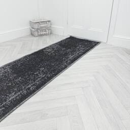 runrug Carpet Runner Rug - Indoor/Outdoor, Reversible, 2mm - 'Tapestry' in Black - Size: 60 cm x 420 cm - thumbnail 6