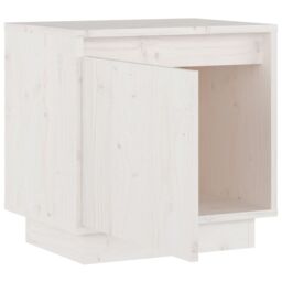 Berkfield Home Bedside Cabinet White 40x30x40 cm Solid Wood Pine - Size: 40 x 30 x 40 cm - thumbnail 5