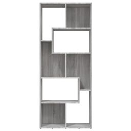 Berkfield Home Book Cabinet Grey Sonoma 67x24x161 cm Engineered Wood - Size: 67 x 24 x 161 cm - thumbnail 3