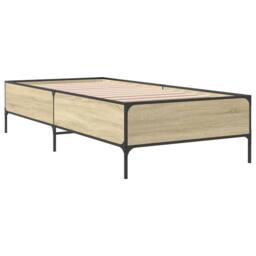 Berkfield Home Bed Frame without Mattress Sonoma Oak 75x190 cm Small Single in Light Tan - thumbnail 6