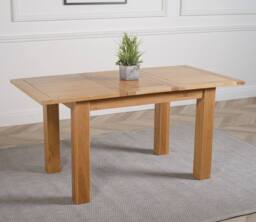 Thats Furniture Hampton 120-160cm Oak Extending Dining Table & 6 Lincoln Chairs in Brown - thumbnail 4