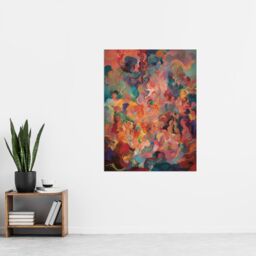 "Artery8 The Hedonism Rainbow By Susan Dumont Flowing Abstract Pastels Extra Large XL Wall Art Poster Print - Size: W24"" x H32""" - thumbnail 4