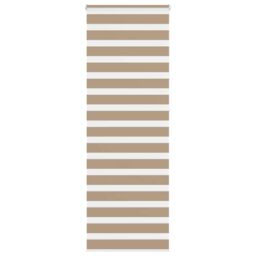 Berkfield Home Zebra Blind Sand Brown 70x230 cm Fabric Width 65.9 cm Polyester - thumbnail 1
