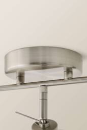 ValueLights Demi Brushed Chrome 3 Bar Smoked Glass Spotlight Ceiling Light in Metallic Silver - thumbnail 5
