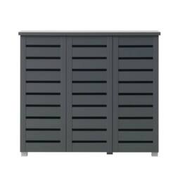 FLAVORA Dark Grey Shoe Storage Cabinet 5 Tier - thumbnail 1
