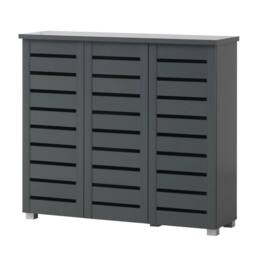 FLAVORA Dark Grey Shoe Storage Cabinet 5 Tier - thumbnail 4