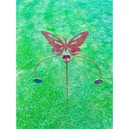 Poppyforge Butterfly Wind Rocker Double BM/RtR - Steel - W54 x H148.5 cm in Black - thumbnail 2