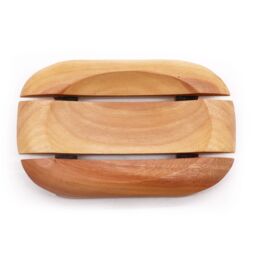 KDMD Classic Mahogany Soap Dish - Oval in Rectangle in Brown - thumbnail 2