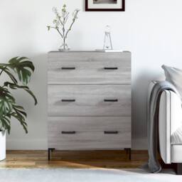 Berkfield Home Sideboard Grey Sonoma 69.5x34x90 cm Engineered Wood - thumbnail 2