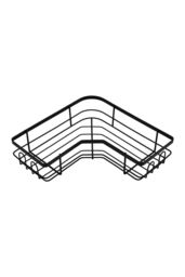 H&O Direct 3Pcs Bathroom Corner Shower Storage Shelf Set in Black - thumbnail 3