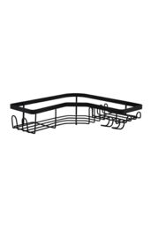 H&O Direct 3Pcs Bathroom Corner Shower Storage Shelf Set in Black - thumbnail 6
