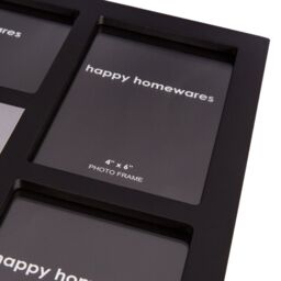 Happy Homewares Modern Black Multi Collage Picture Frame with Family Wording & Cute Phrase - thumbnail 5