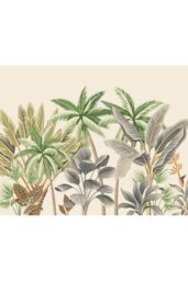 Origin Murals Tropical Palm Trees Wall Mural in Natural - Size: W350 cm x H280 cm - thumbnail 2