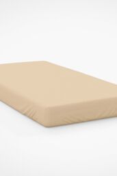 Belledorm Easy Care 200 Thread Count Cotton Polyester Percale 28cm Fitted Sheet in Yellow - Size: Double - thumbnail 1