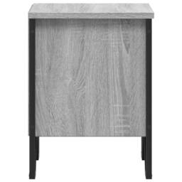 Berkfield Home Elegant Bedside Cabinet Grey Sonoma 40x30x40 cm Engineered Wood - Size: 40 x 30 x 40 cm - thumbnail 6