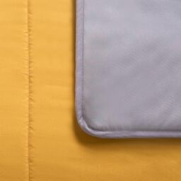 OHS Soft Coverless 10.5 TOG Duvet Set Pillowcase Quilted Cover in Mustard - Size: Double - thumbnail 4