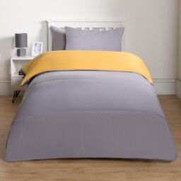 OHS Soft Coverless 10.5 TOG Duvet Set Pillowcase Quilted Cover in Mustard - Size: Double - thumbnail 5