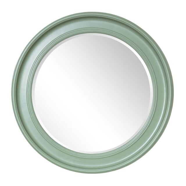 Large Round Sage Green Wall Mirror 80cm X 80cm