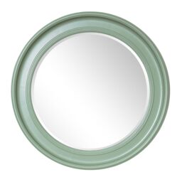 Large Round Sage Green Wall Mirror 80cm X 80cm - thumbnail 1