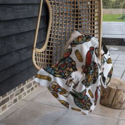 Benjamin Tate Design Queen Cleopatra History Blanket in Natural - Size: 120 cm x 150 cm - thumbnail 4