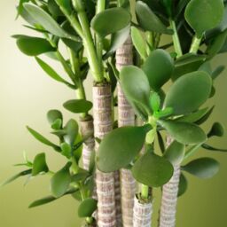 Leaf Artificial Deluxe 75cm Green Jade Plant - thumbnail 5