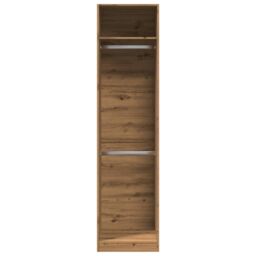 Berkfield Home Wardrobe Artisian Oak 50x50x200 cm Engineered Wood in Brown - Size: 50 x 50 x 200 cm - thumbnail 4