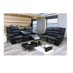 Snugg Furniture UK Limited (3+2 Seater) Roman Leather Recliner 3 Seater & 2 Seater sofa in Grey - thumbnail 7