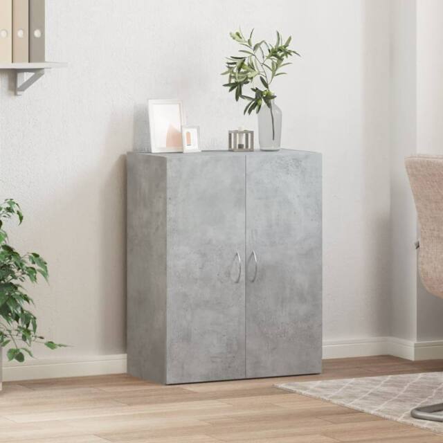 Berkfield Home Durable File Cabinet Concrete Grey 60x32x77.5 cm Engineered Wood - image 1