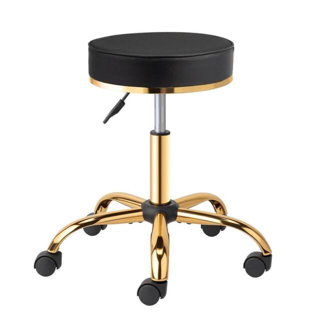 Kelvenix Swivel Chair With Gold-Plated Five-Star Base in Black - image 1
