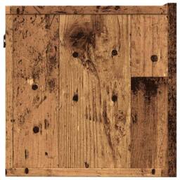 Berkfield Home TV Cabinets Wall-mounted 2 pcs Old Wood 100x30x30 cm in Brown - Size: 100 x 30 x 30 cm - thumbnail 6