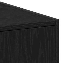 Berkfield Home Modern Apothecary cabinet Black Oak 40x41x144.5 cm Engineered Wood - thumbnail 9