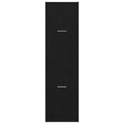 Berkfield Home Modern Apothecary cabinet Black Oak 40x41x144.5 cm Engineered Wood - thumbnail 6