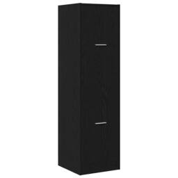 Berkfield Home Modern Apothecary cabinet Black Oak 40x41x144.5 cm Engineered Wood - thumbnail 3