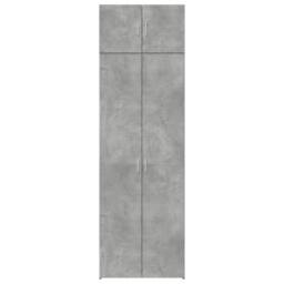 Berkfield Home Storage Cabinet Concrete Grey 70x42.5x225 cm Engineered Wood - thumbnail 4