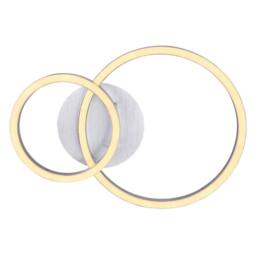 Netlighting Reggy Semi Flush Ceiling Light Aluminium 2x LED 3000K in Grey - thumbnail 4
