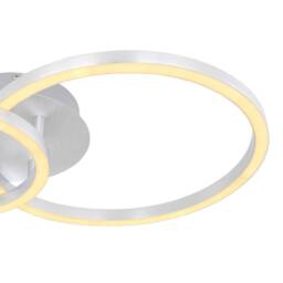Netlighting Reggy Semi Flush Ceiling Light Aluminium 2x LED 3000K in Grey - thumbnail 5