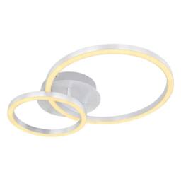 Netlighting Reggy Semi Flush Ceiling Light Aluminium 2x LED 3000K in Grey - thumbnail 1