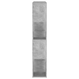 Berkfield Home Book Cabinet Room Divider Concrete Grey 100x24x124 cm - Size: 100 x 24 x 124 cm - thumbnail 6