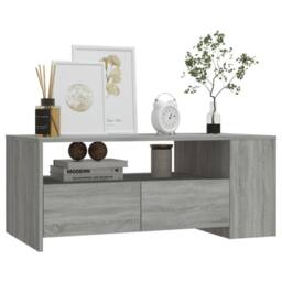 Berkfield Home Coffee Table Grey Sonoma 102x55x42 cm Engineered Wood - Size: 102 x 55 x 42 cm - thumbnail 6