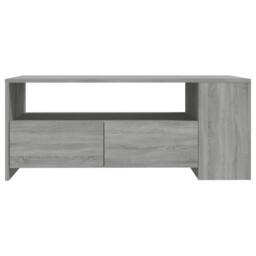 Berkfield Home Coffee Table Grey Sonoma 102x55x42 cm Engineered Wood - Size: 102 x 55 x 42 cm - thumbnail 3