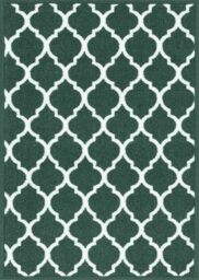 Desire Rugs Anti-Slip Trellis Design Doormat - Machine Washable for Easy Care in Emerald - Size: 40 cm x 60 cm - thumbnail 2