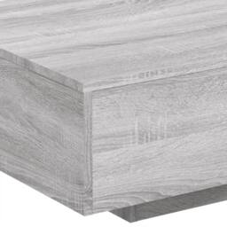 Berkfield Home Coffee Table with LED Lights Grey Sonoma 85x55x31 cm - Size: 85 x 55 x 31 cm - thumbnail 9