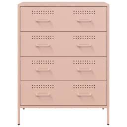 Berkfield Home Sideboard Pink 68x39x89 cm Steel - Size: 68 x 39 x 89 cm - thumbnail 6