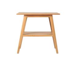 Vente-unique Teak Bathroom Unit With Single Basin - 80 Cm - BOBOTSARI in Light Oak - thumbnail 4