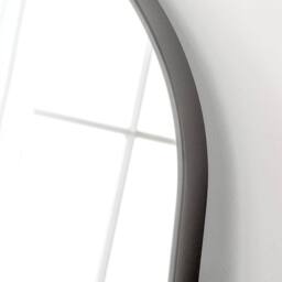 Yearn Mirrors Soho Curved Overmantle Mirror in Black - thumbnail 2
