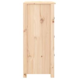 Berkfield Home Sideboard 70x35x80 cm Solid Wood Pine in Light Tan - Size: 70 x 35 x 80 cm - thumbnail 6