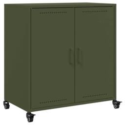 Berkfield Home Sideboard Olive Green 68.5x39x72 cm Steel