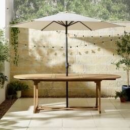 FurnitureboxUK Vertical Garden Parasol Only (No Base) in Cream - thumbnail 3