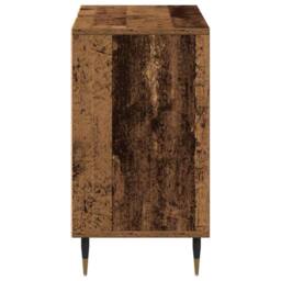 Berkfield Home Rustic Bathroom Vanity Old Wood Solid Wood Medium Storage in Brown - thumbnail 7