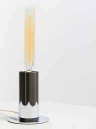Orsina Mettalic Finish Table Lamp, Lamp for Table Living Room in Silver - thumbnail 6